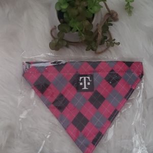 Tmobile Pink Gray Dog Bandana